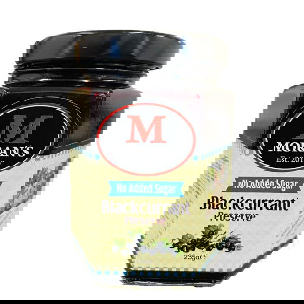 No Added Sugar Blackcurrant Preserve - Morans Mega Jam -