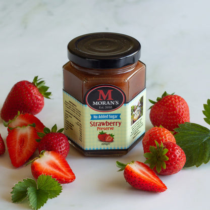 No Added Sugar Strawberry Preserve - Morans Mega Jam - simple