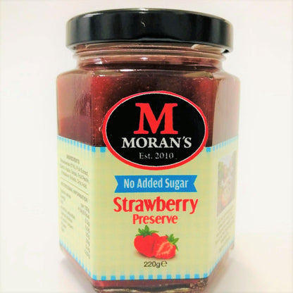 No Added Sugar Strawberry Preserve - Morans Mega Jam - 