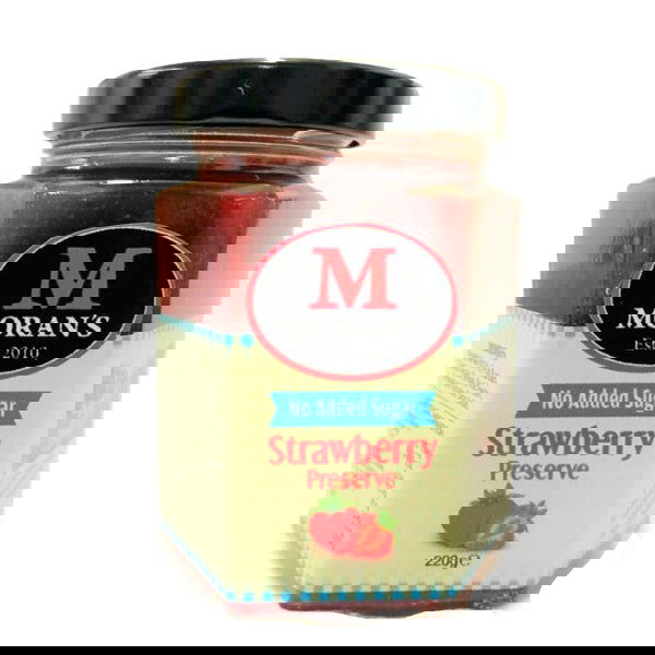 No Added Sugar Strawberry Preserve - Morans Mega Jam - 