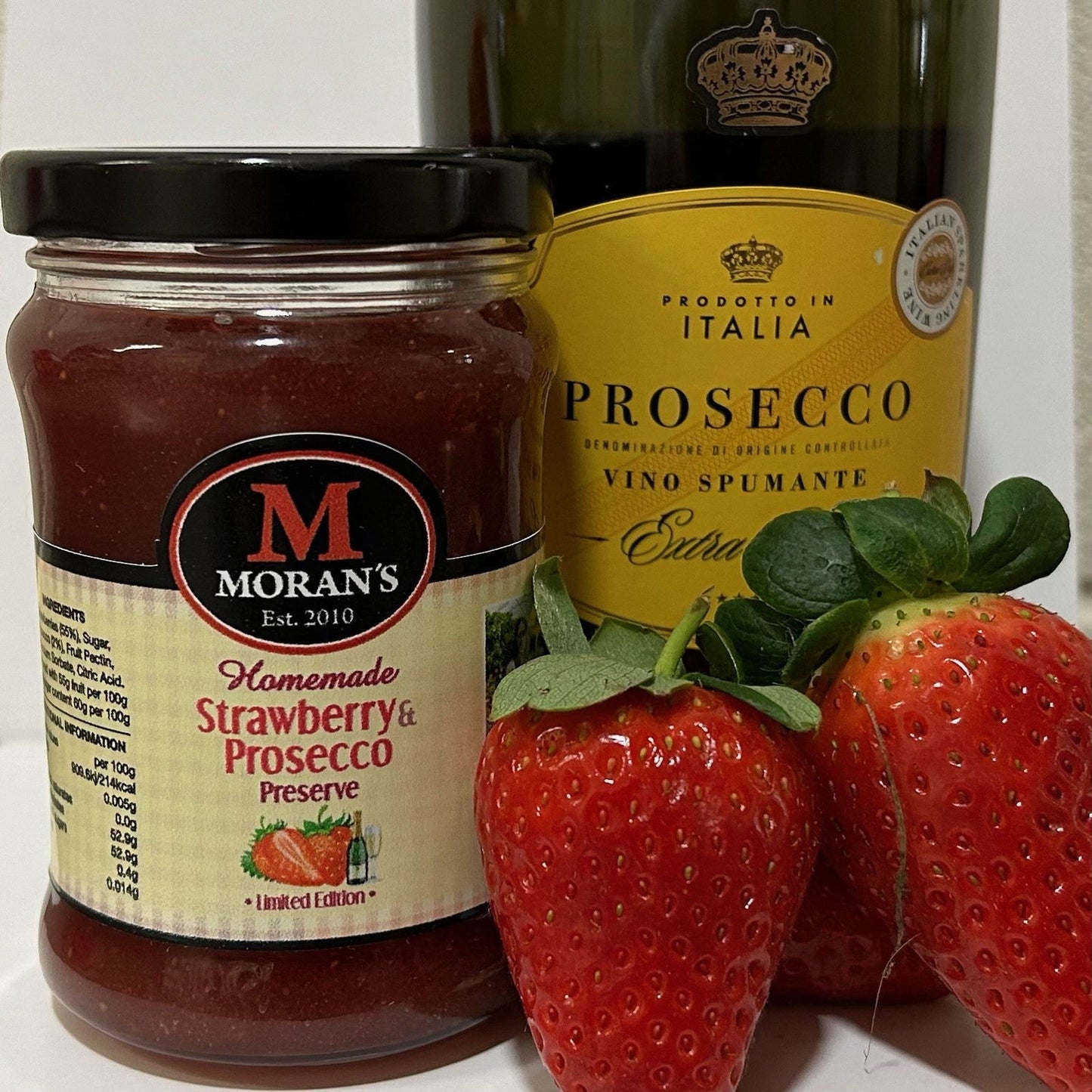 Strawberry & Prosecco Preserve - Morans Mega Jam - simple